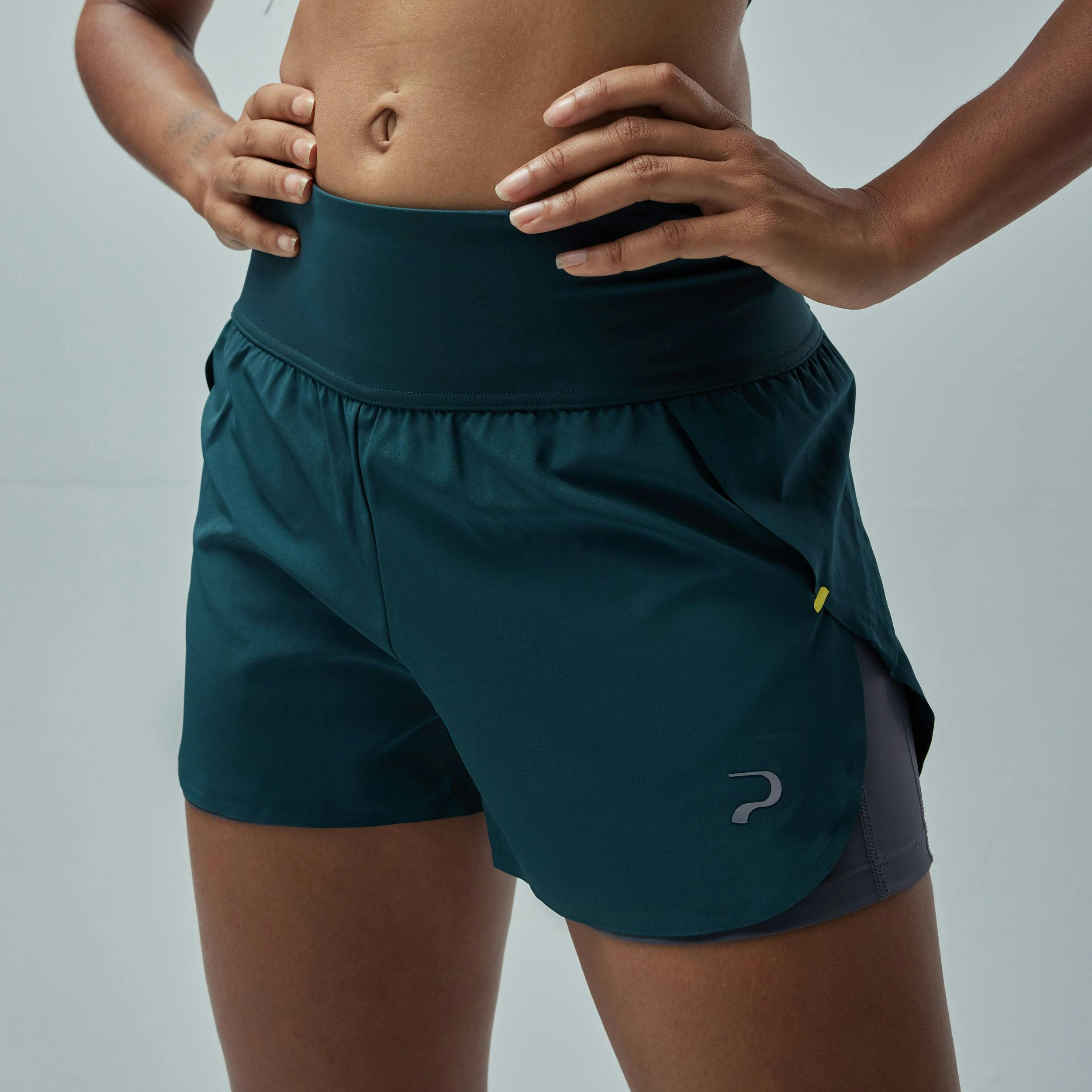 Women's Elevate Shorts - Pine Green